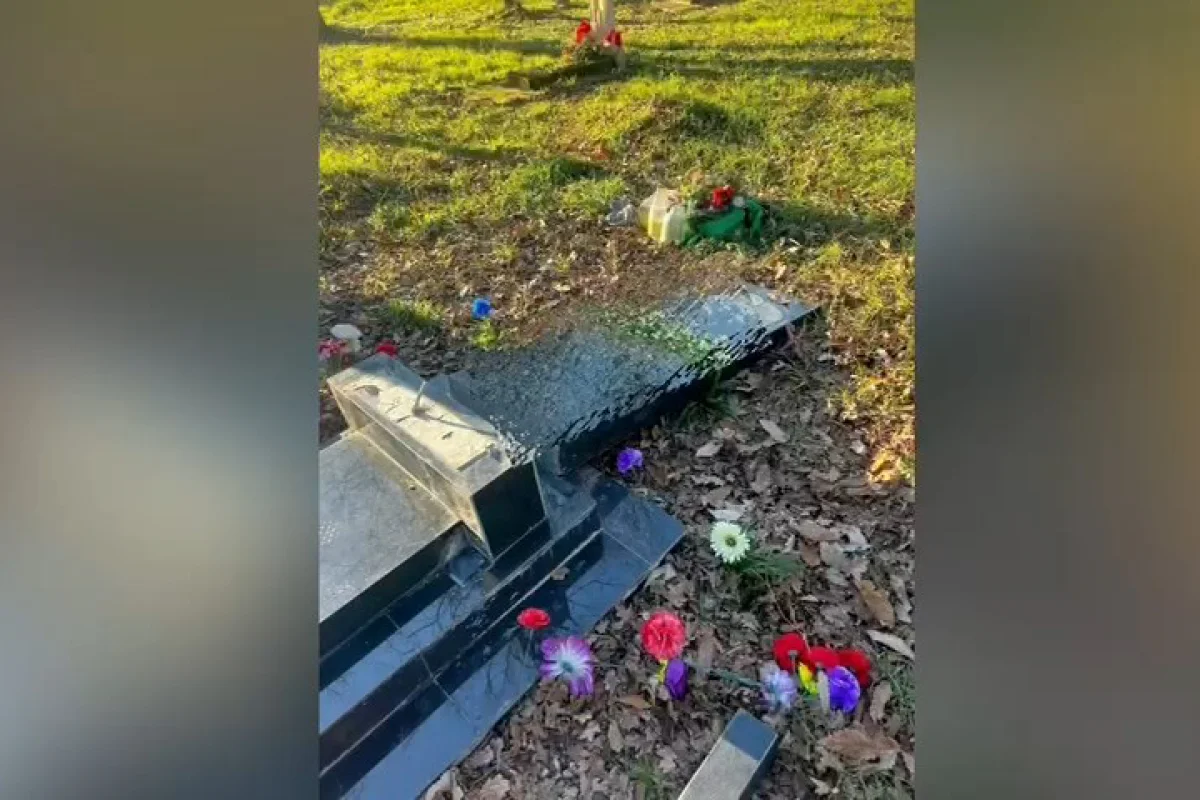 Xaçmazda məzar daşını yararsız hala salan şəxs saxlanılıb