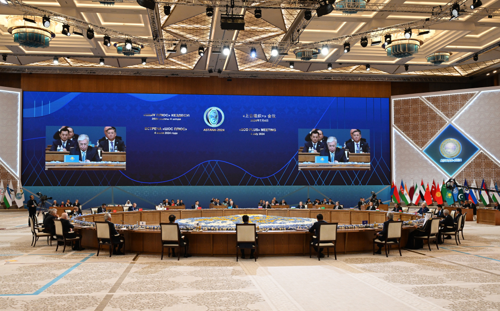 Astanada “ŞƏT plyus” formatında görüş keçirilib, Prezident İlham Əliyev çıxış edib - YENİLƏNİB-3