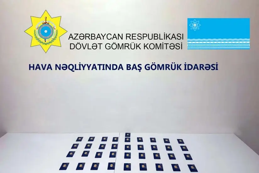 Azərbaycanda gömrük nəzarətindən gizlədilmiş qızıl külçələr aşkar edilib