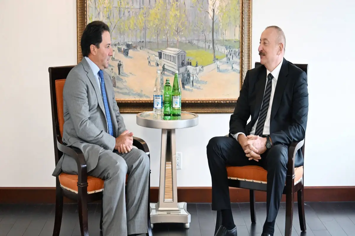 Prezidenti İlham Əliyev “Ares Management” - qlobal investisiya şirkətinin baş icraçı direktoru ilə görüşüb