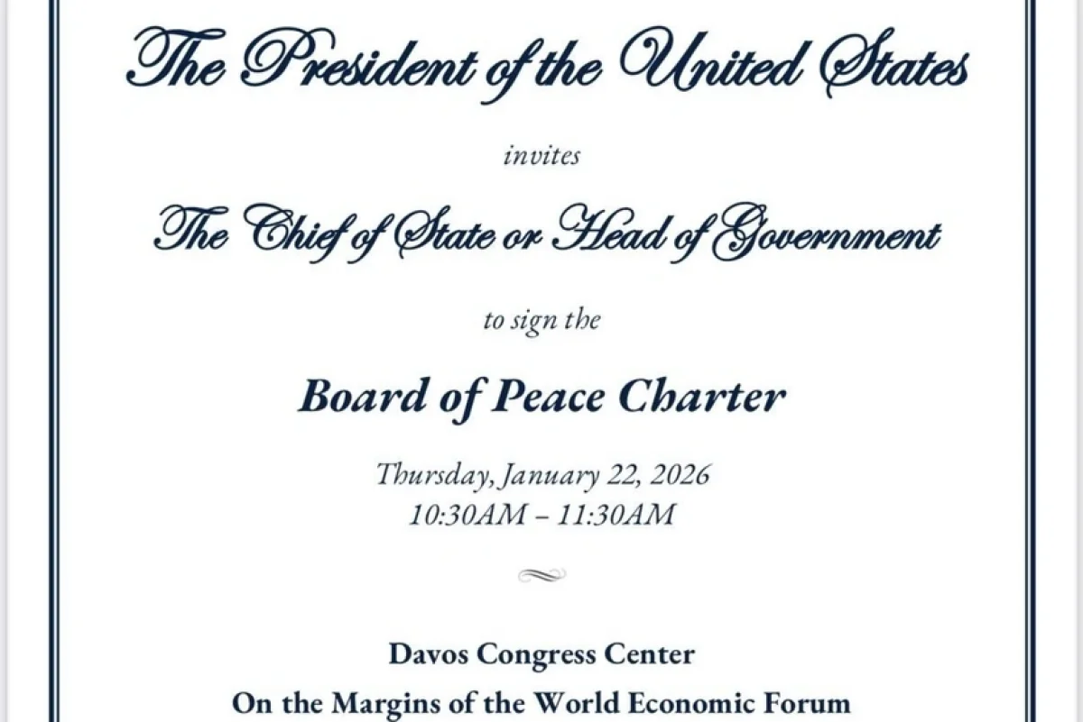 Qəzza üzrə Sülh Şurasının nizamnaməsi Davosda imzalanacaq