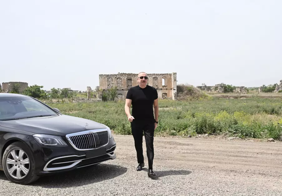 Ağdam rayonunun Güllücə kəndinin təməli qoyulub - YENİLƏNİB