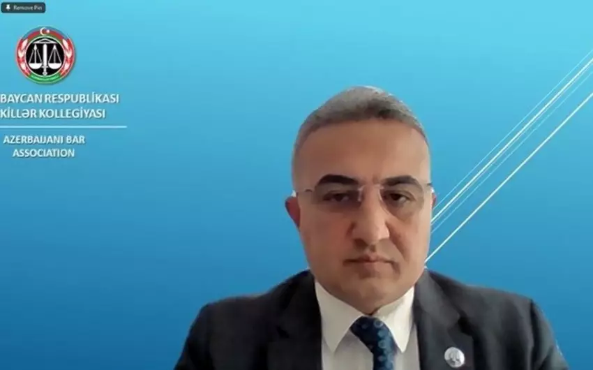 Anar Bağırov beynəlxalq tədbirdə Azərbaycanda vəkillik institutunun islahat təcrübəsindən danışıb