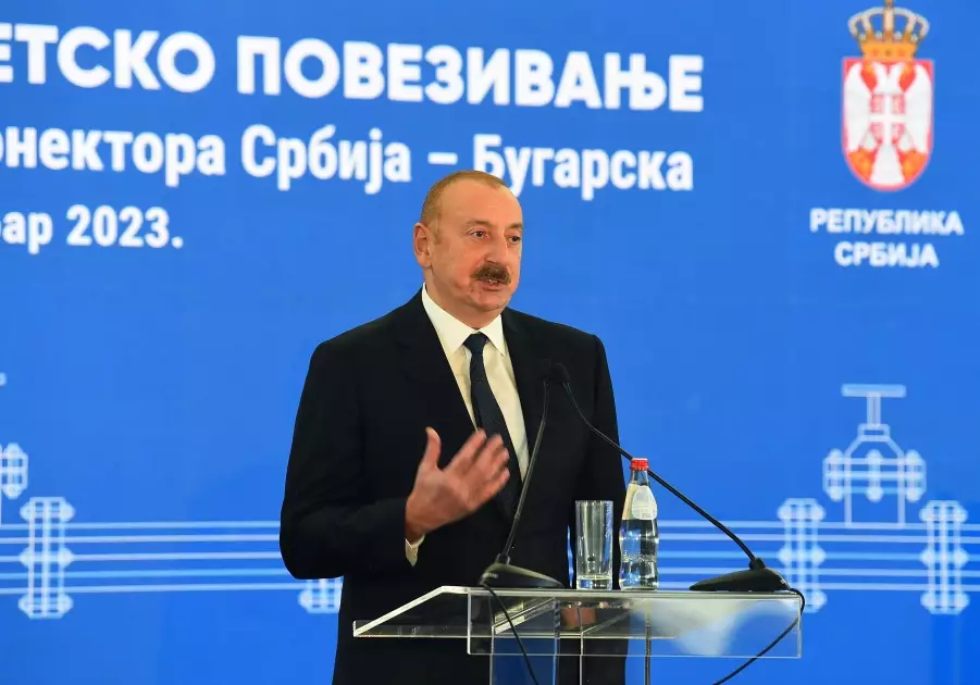 Prezident Serbiya-Bolqarıstan interkonektorunun açılış mərasimində iştirak edib - FOTO