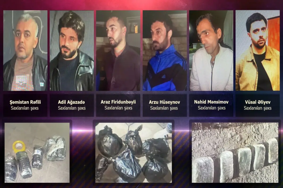 Bakı və Abşeronda 21 kq narkotik aşkarlanıb, 6 nəfər həbs edilib