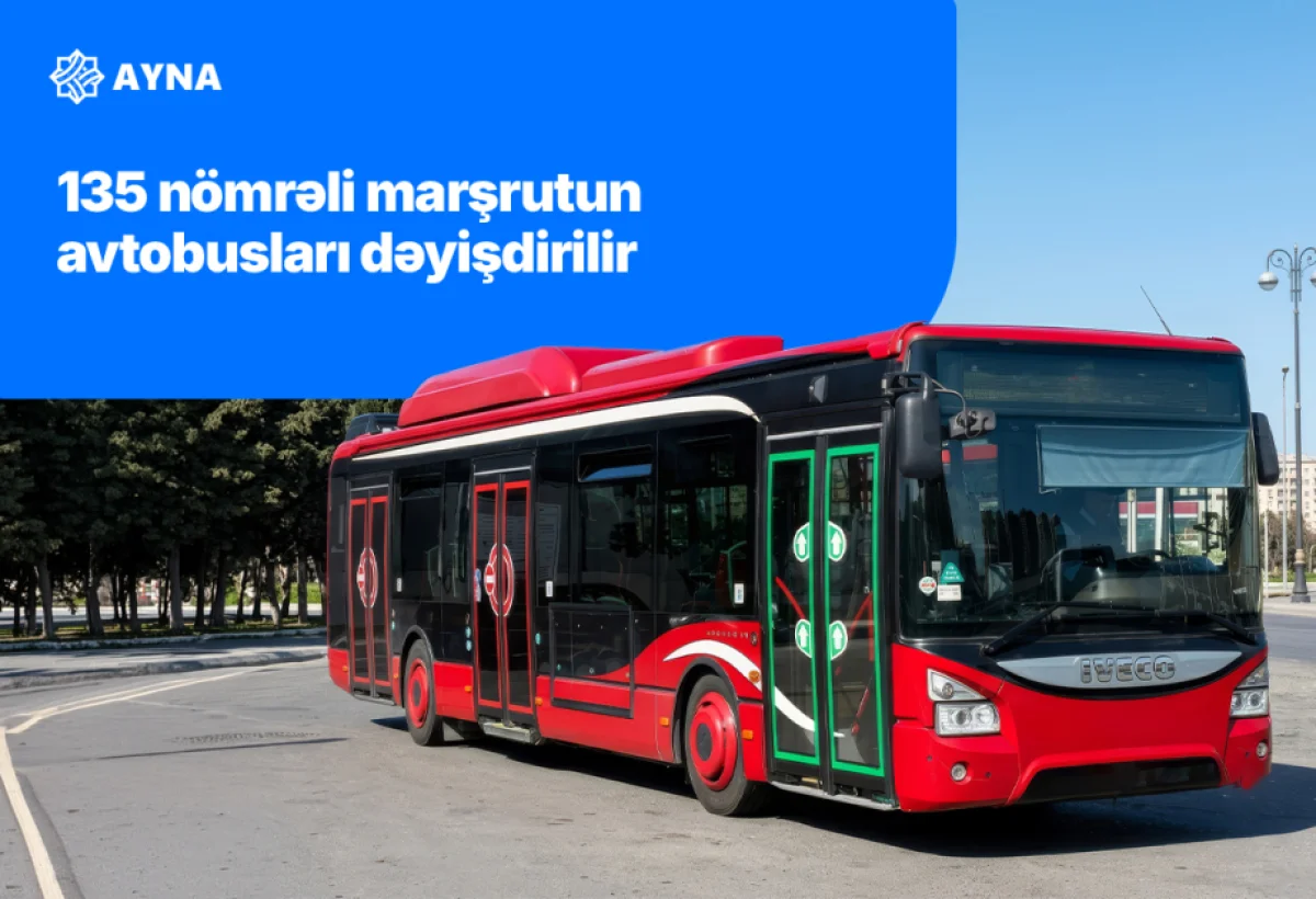 Baku replaces buses on route 135 with modern CNG vehicles