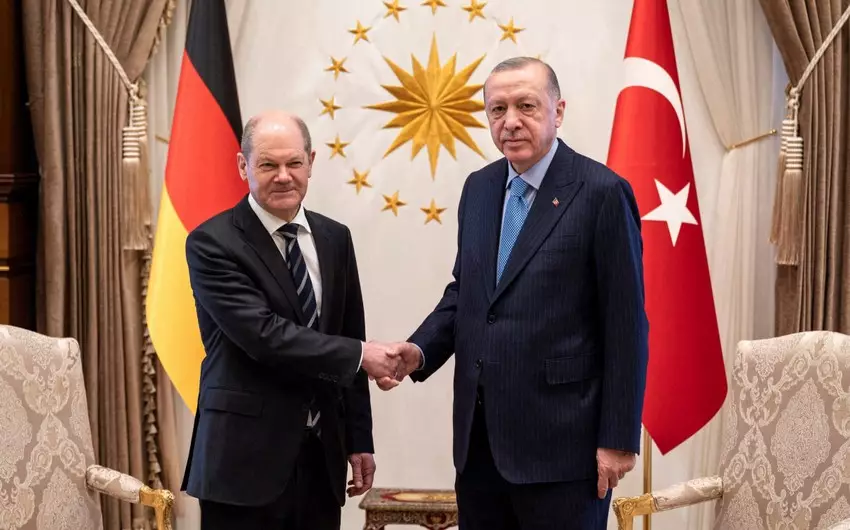 Ərdoğan Almaniya kansleri ilə İsrail-Fələstin münaqişəsi barədə danışıb