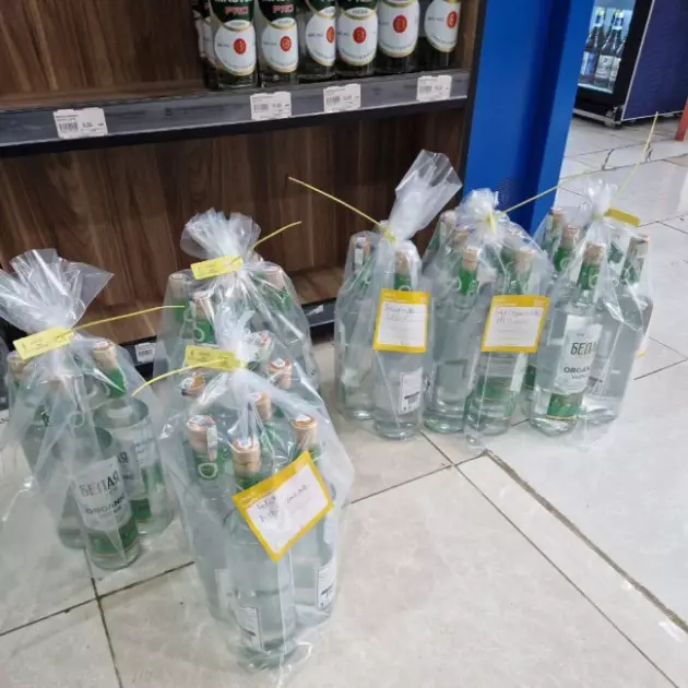 Beyləqanda marketdə saxta spirtli içkilər aşkarlanıb