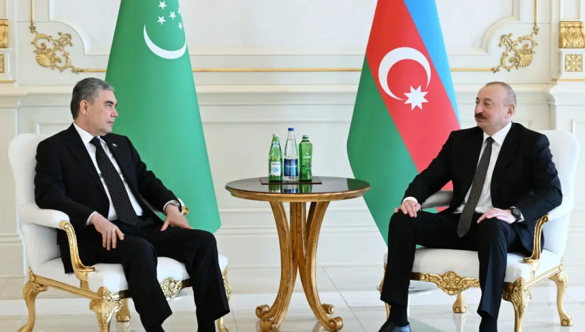 İlham Əliyevin Qurbanqulu Berdiməhəmmədov ilə görüşü olub