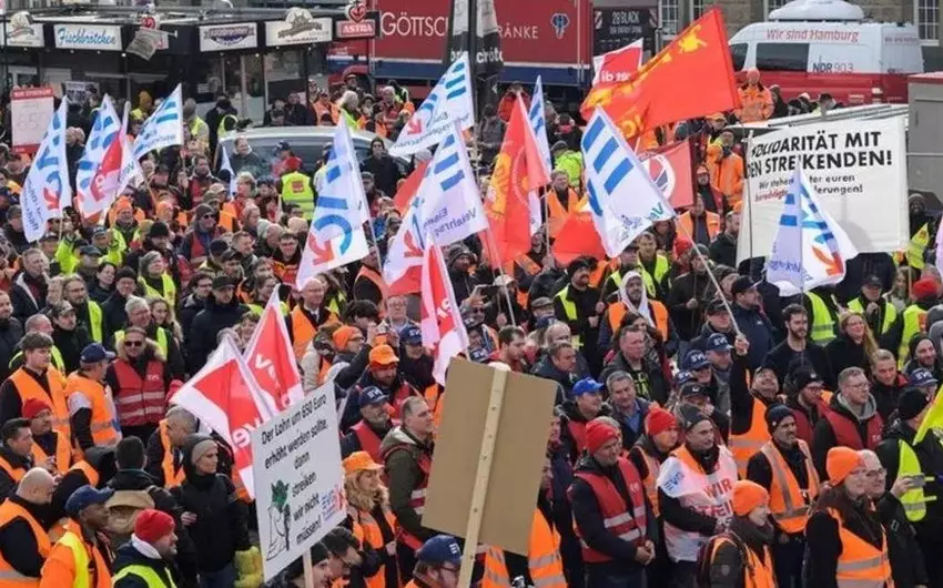 Almaniyada nəqliyyat işçiləri tətil keçirir