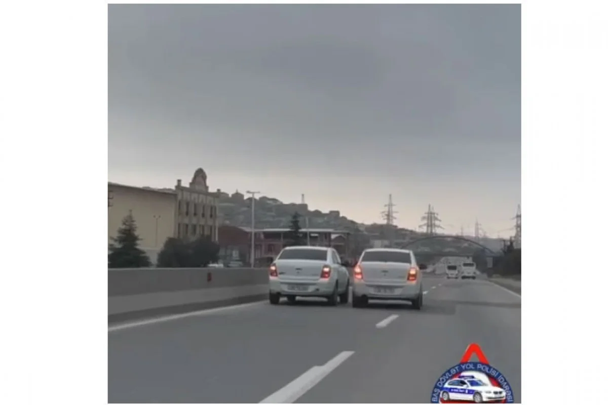 Bakı–Şamaxı yolunda sürət yarışı təşkil edən sürücülər saxlanılıb