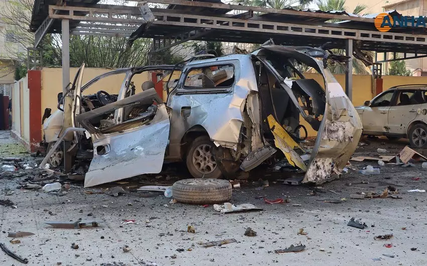 Suriyanın paytaxtı Dəməşqdə partlayış olub, 5 polis əməkdaşı yaralanıb