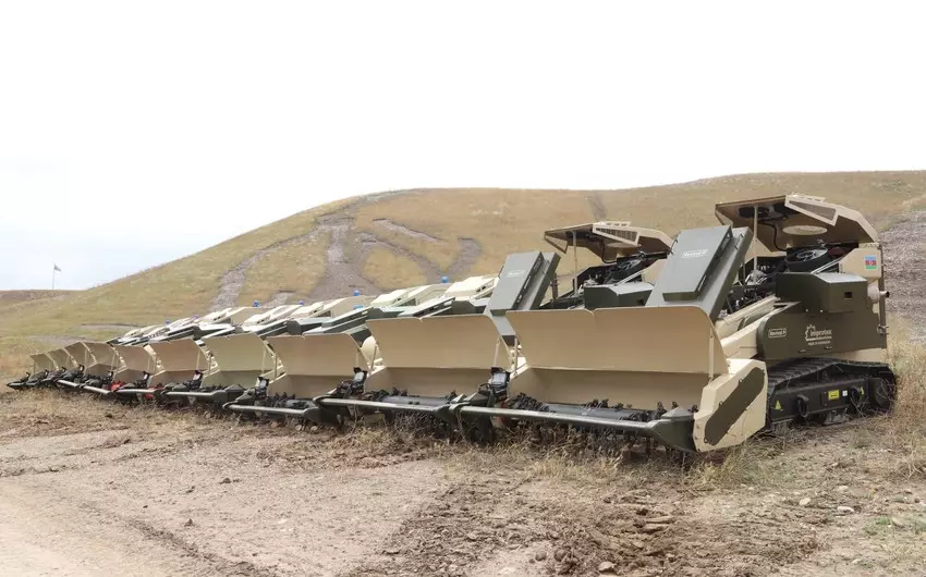 Azərbaycan istehsalı olan 10 ədəd “Revival P” minatəmizləmə maşınları əməliyyatlara cəlb edilib