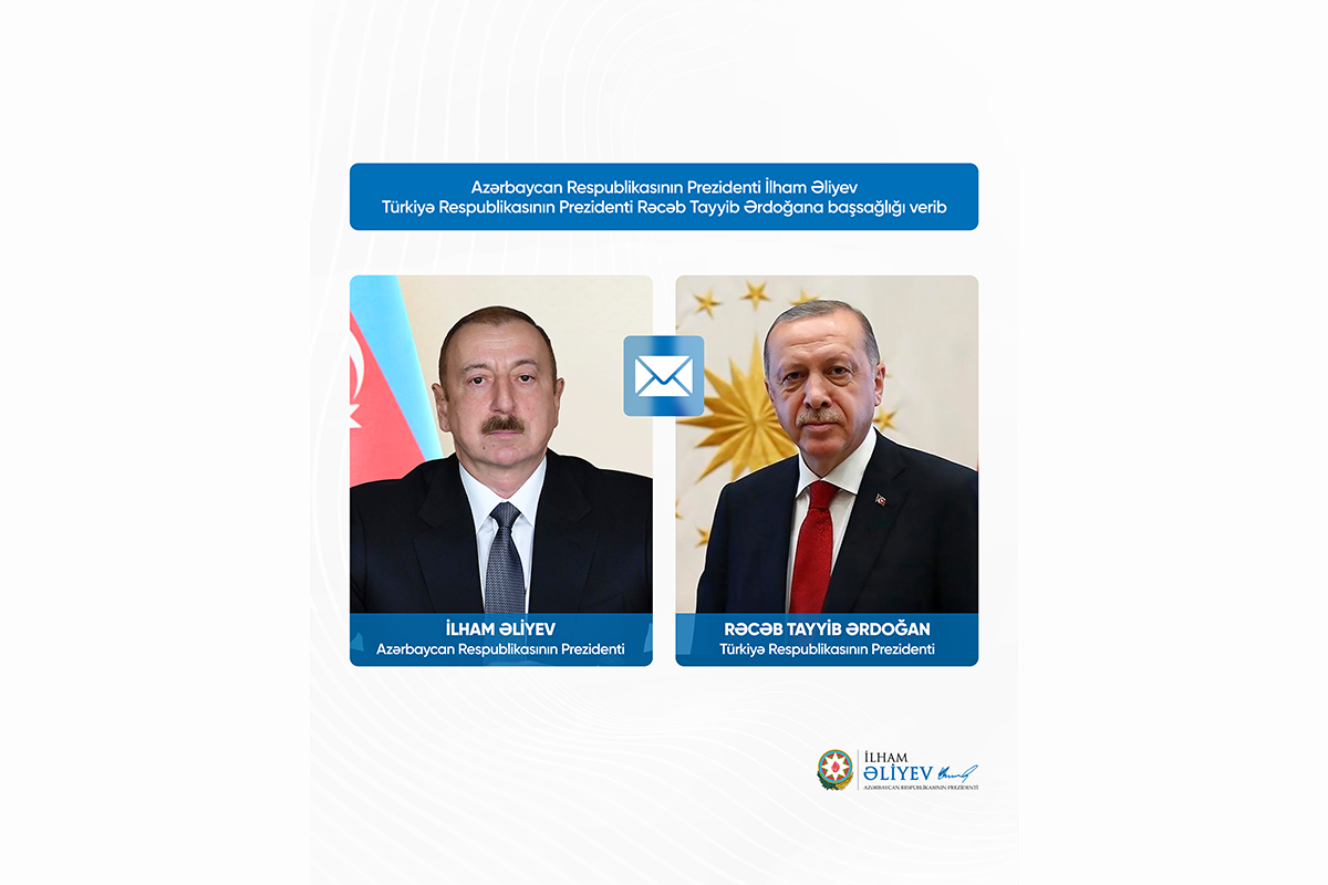 Prezident İlham Əliyev Rəcəb Tayyib Ərdoğana təyyarə qəzası ilə bağlı başsağlığı verib