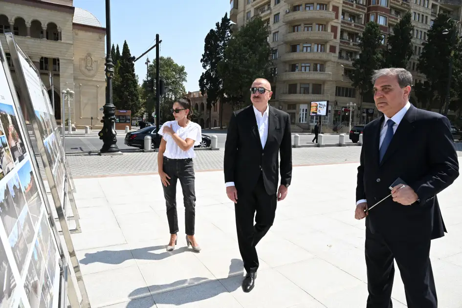 Prezident və xanımı Gəncə şəhərində olublar - YENİLƏNİB