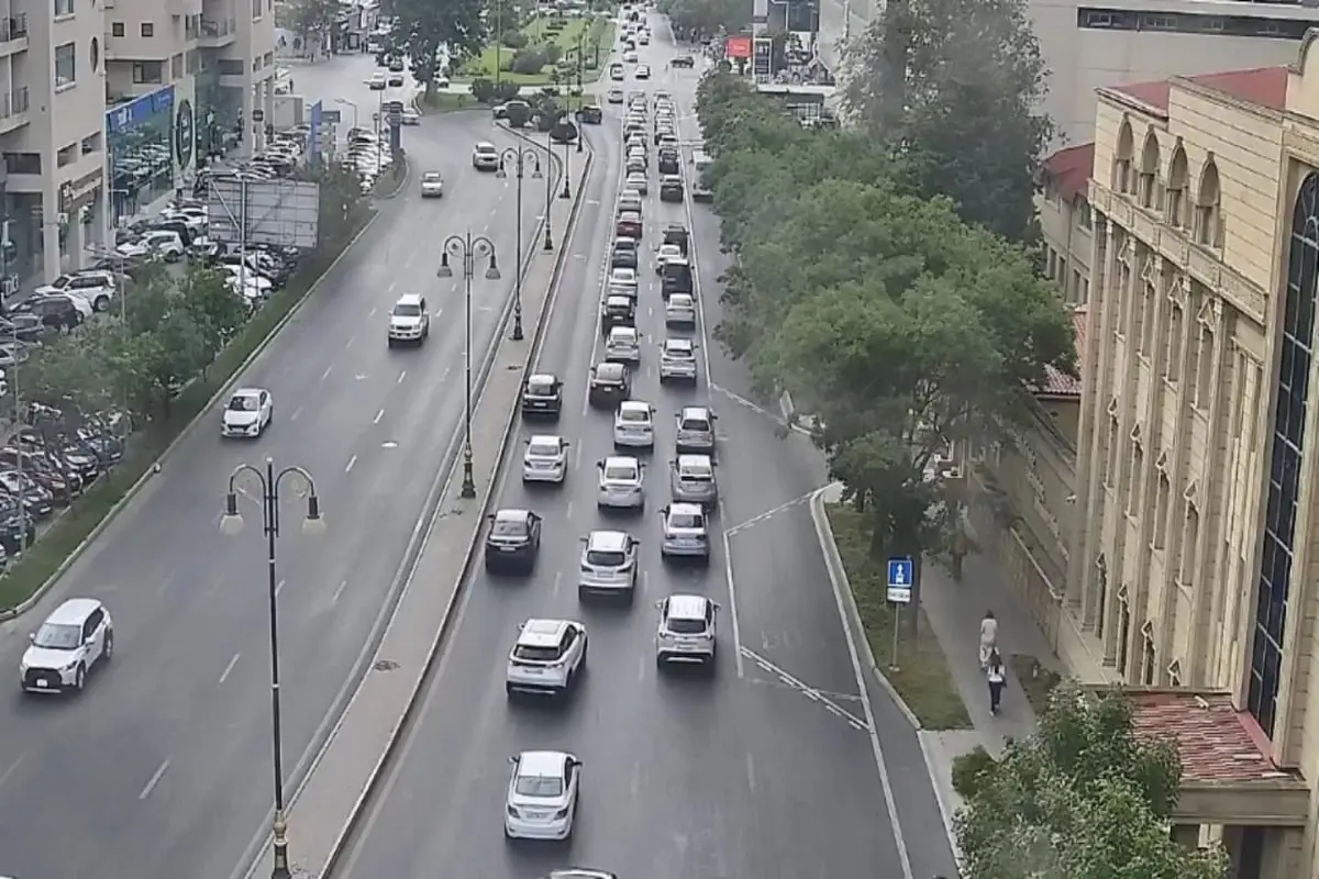 Bakıda bu yollarda sıxlıq var - SİYAHI