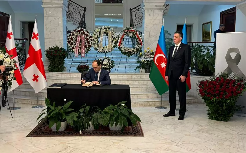 Gürcüstan Prezidenti adından Azərbaycana ünvanlanmış başsağlığı məktubu səfirə təqdim edilib