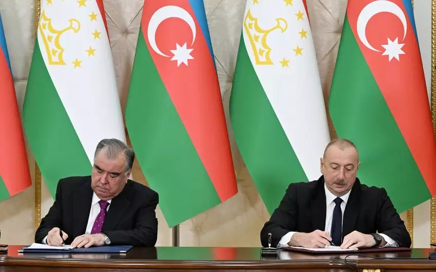Azərbaycan-Tacikistan sənədləri imzalanıb - YENİLƏNİB