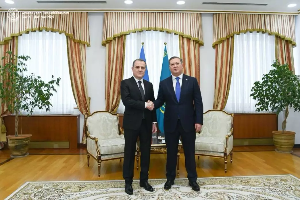 Ceyhun Bayramov Qazaxıstanın XİN başçısı ilə görüşüb - YENİLƏNİB-3