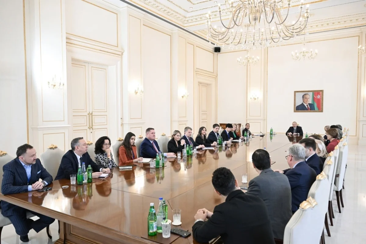 Ильхам Алиев принял делегацию Торговой палаты США