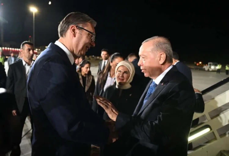 Ərdoğan Serbiyaya səfər edib