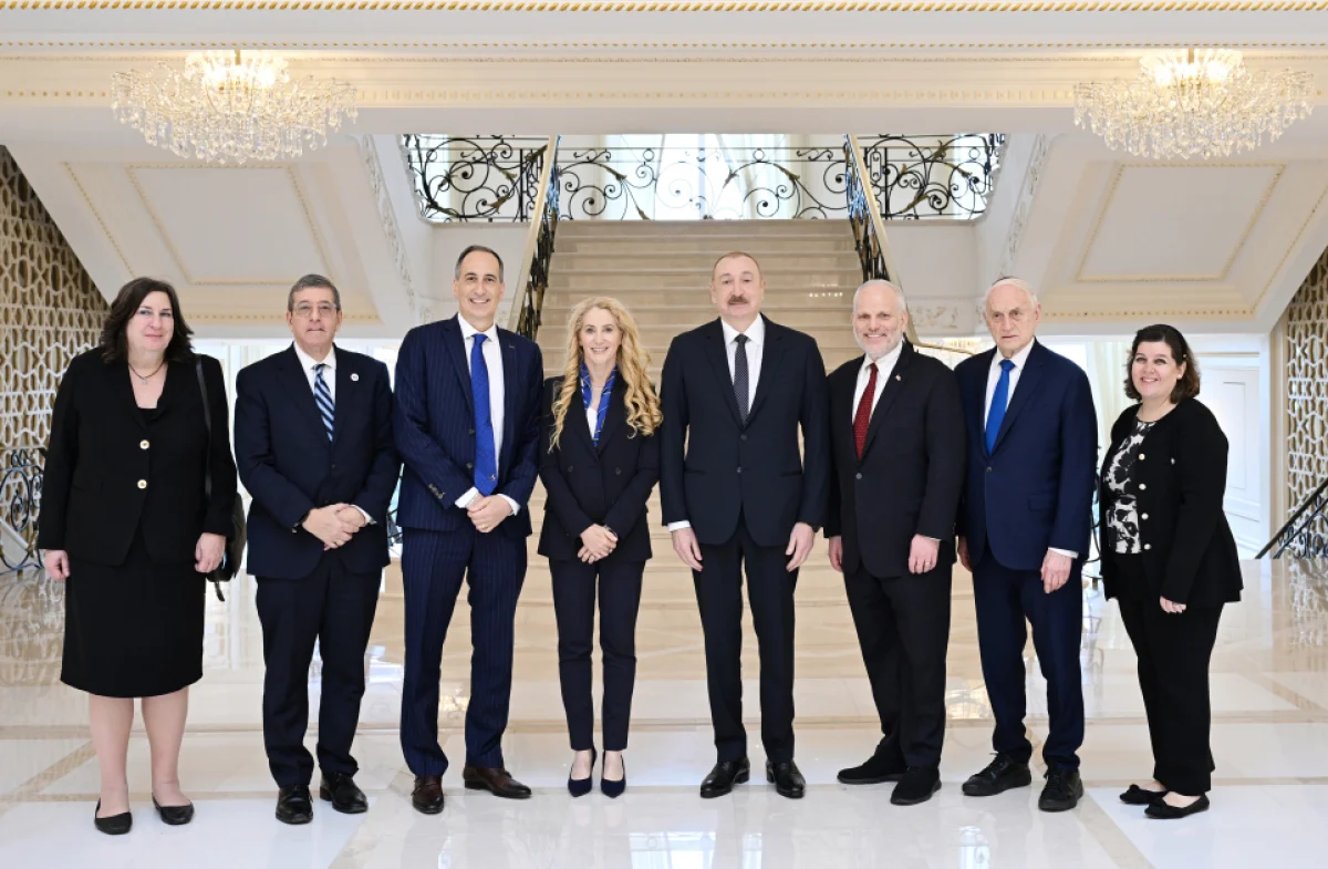 İlham Əliyev ABŞ yəhudi təşkilatlarının nümayəndələrini qəbul etdi - FOTOLAR