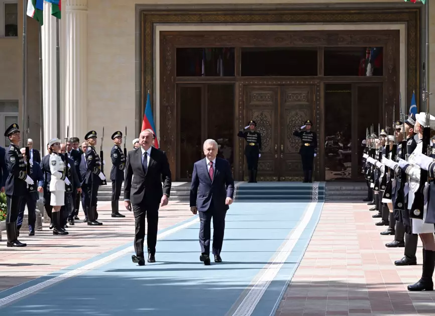 Prezident İlham Əliyevin Daşkənddə rəsmi qarşılanma mərasimi olub - YENİLƏNİB