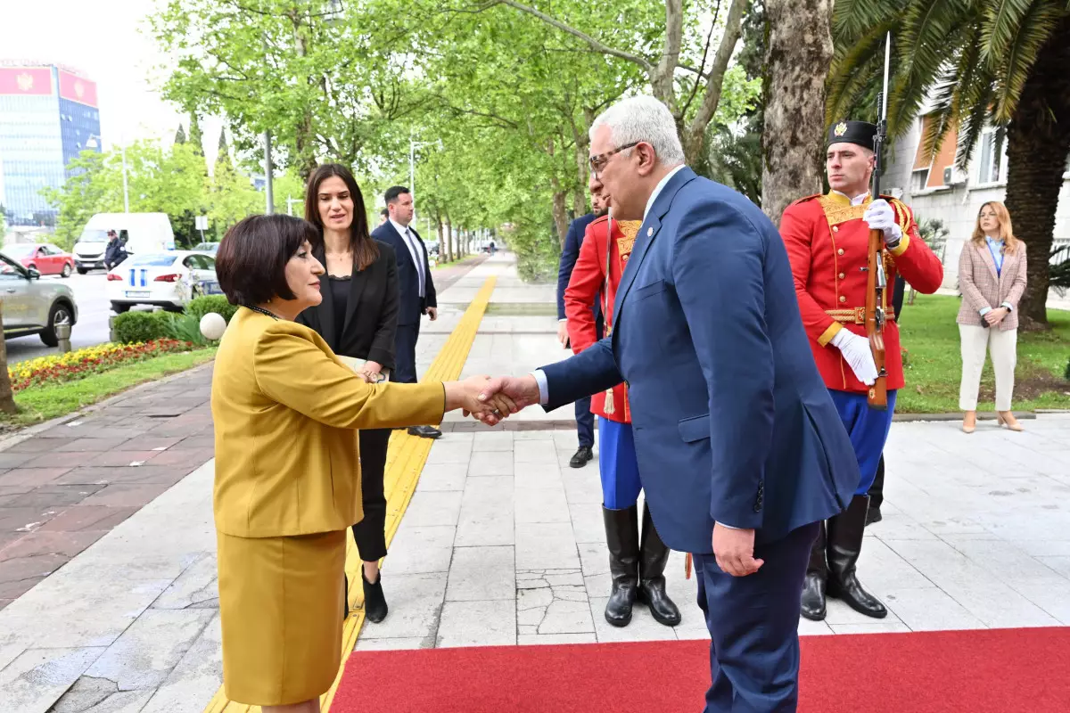 Sahibə Qafarova Monteneqro Parlamentinin sədri Andrija Mandiç ilə görüşüb