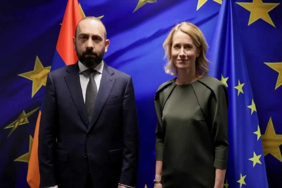 İrəvanda Ermənistanın XİN başçısı ilə Aİ-nin xüsusi nümayəndəsi Kaya Kallasın görüşü başlayıb
