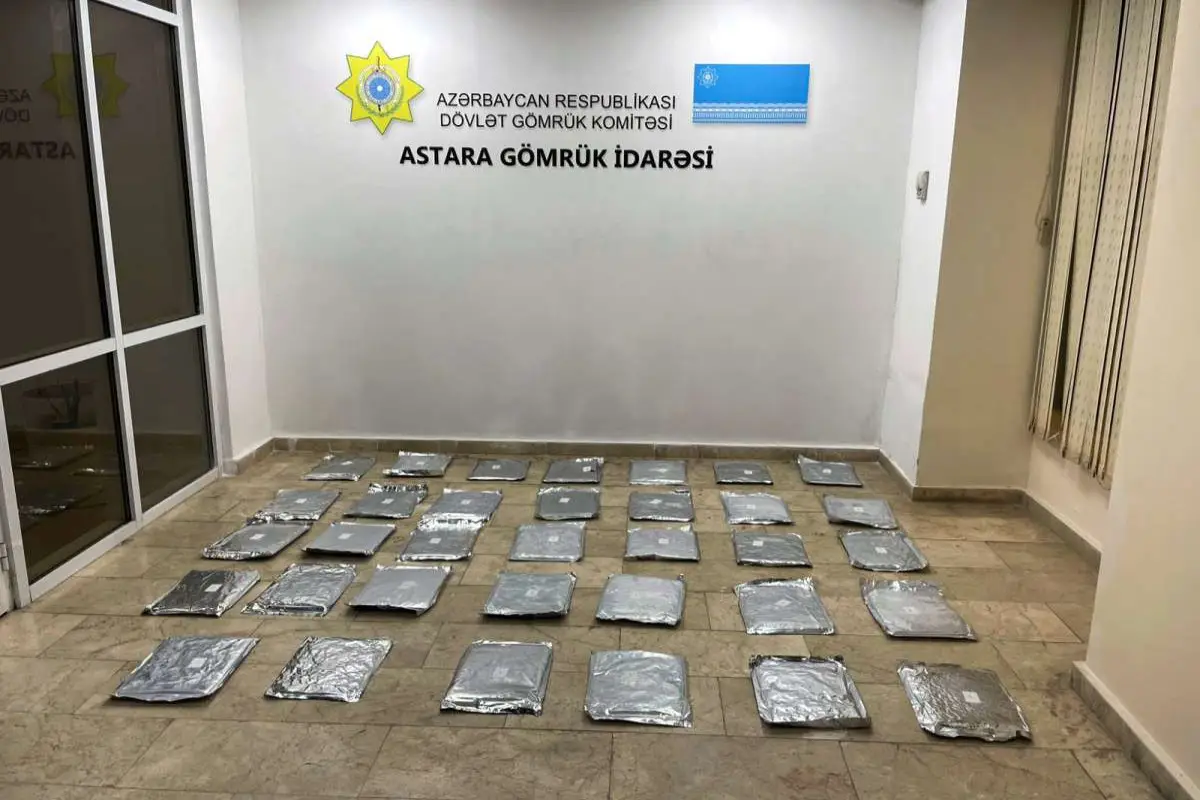 “Astara” gömrük postunda 30 kiloqramdan artıq marixuana aşkarlanıb