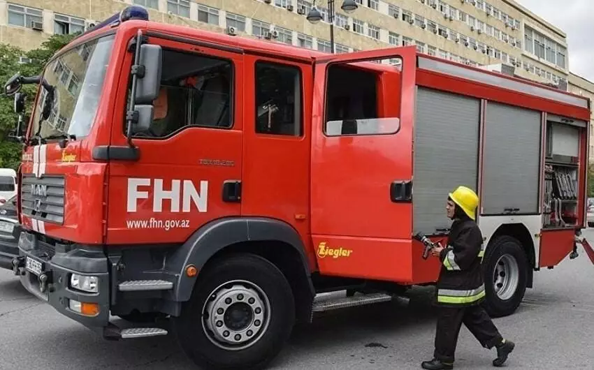 Bakıda restoranda yanğın olub