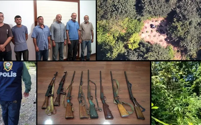Balakəndə xüsusi əməliyyat: dağda narkotik becərən silahlı dəstə ifşa olunaraq həbs edilib
