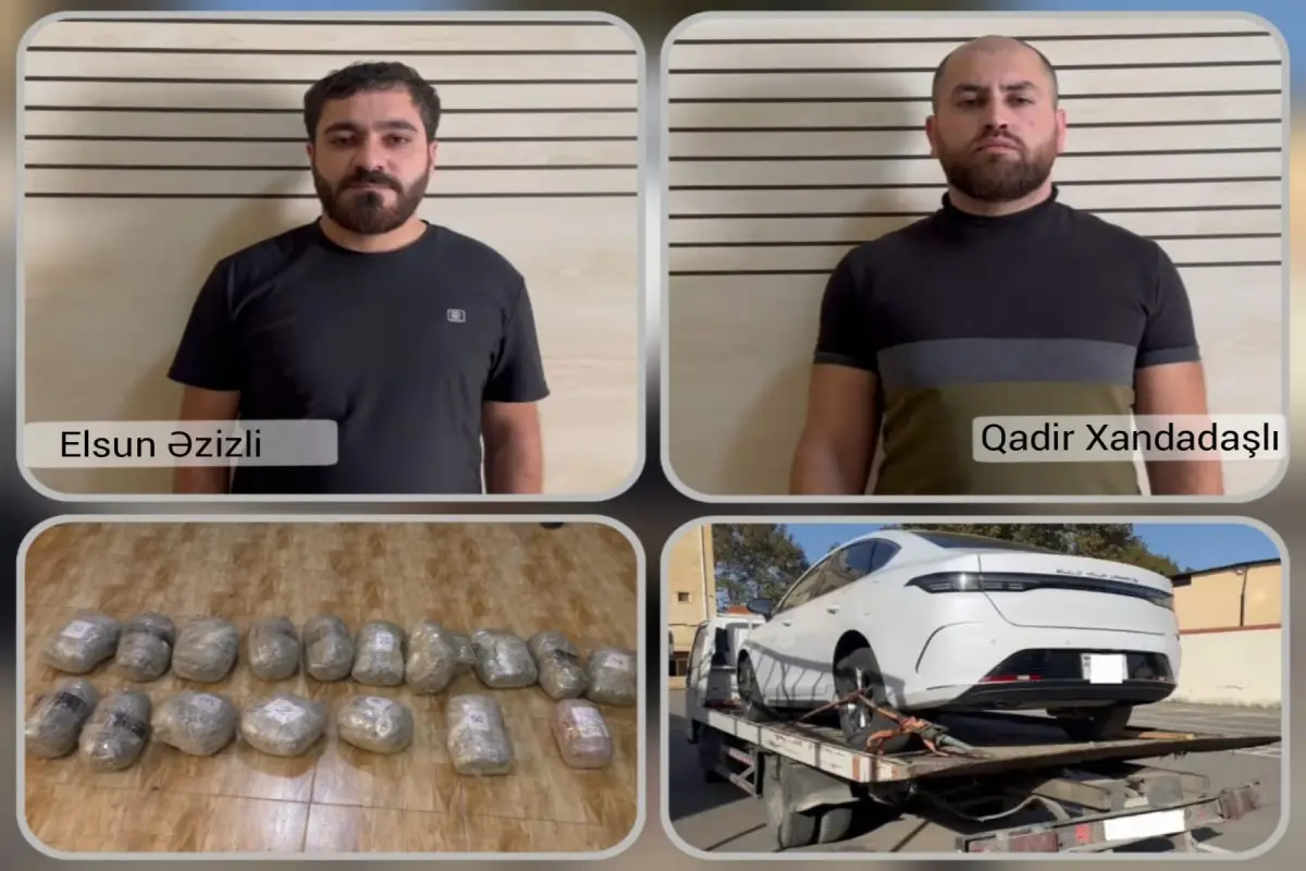 Masallıda narkotiki evakuatorla daşımağa cəhd edən şəxslər tutulub