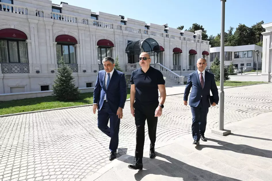 Prezident İlham Əliyev Xankəndidə əsaslı təmir və bərpadan sonra “Palace” hotelinin açılışında iştirak edib - YENİLƏNİB