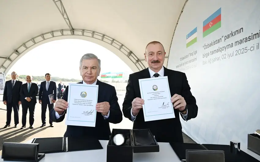 Bakıda “Özbəkistan” parkının təməli qoyuldu