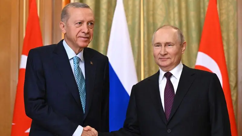 Ərdoğanla Putinin görüşü başladı