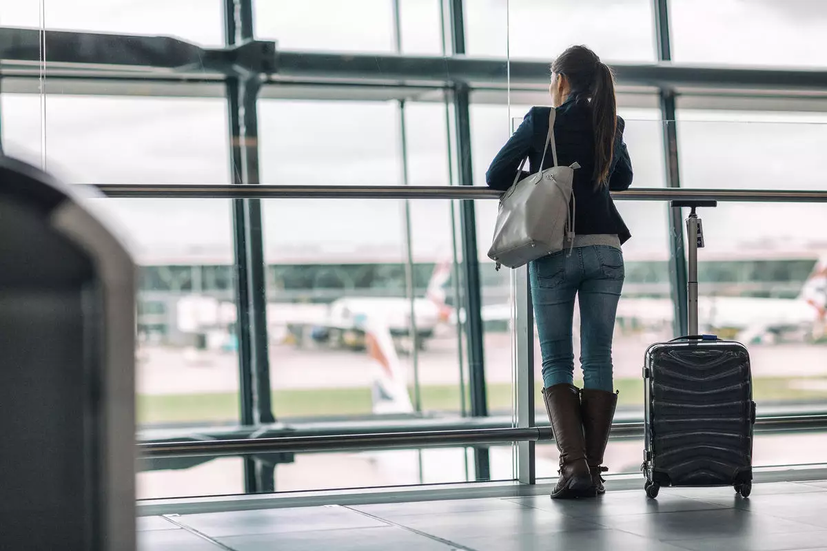 Krasnoyarsk hava limanında uçuşlar xeyli yubanıb