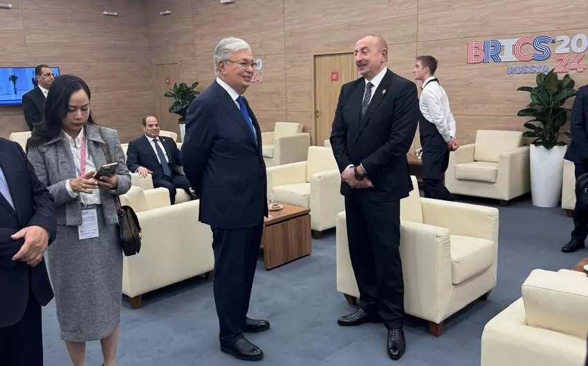 Azərbaycan və Qazaxıstan prezidentlərinin görüşü olub - FOTO