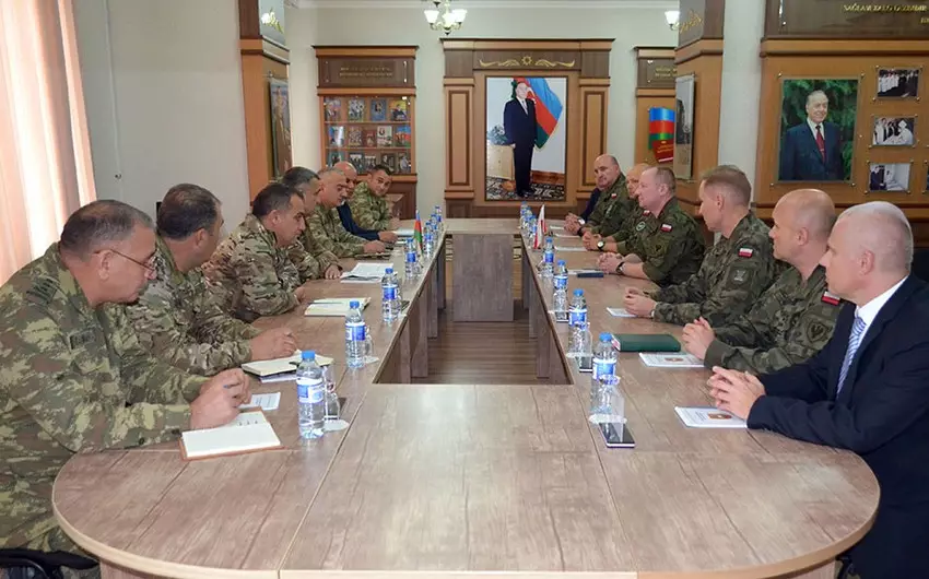 Milli Müdafiə Universitetində Polşa nümayəndə heyəti ilə görüş keçirilib