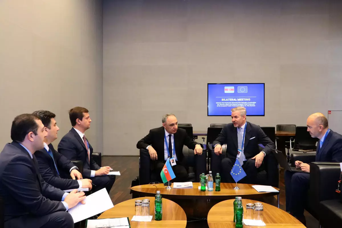 Avropa Dövlət Prokurorluğunun Baş prokurorunun müavini Azərbaycanda səfərdədir