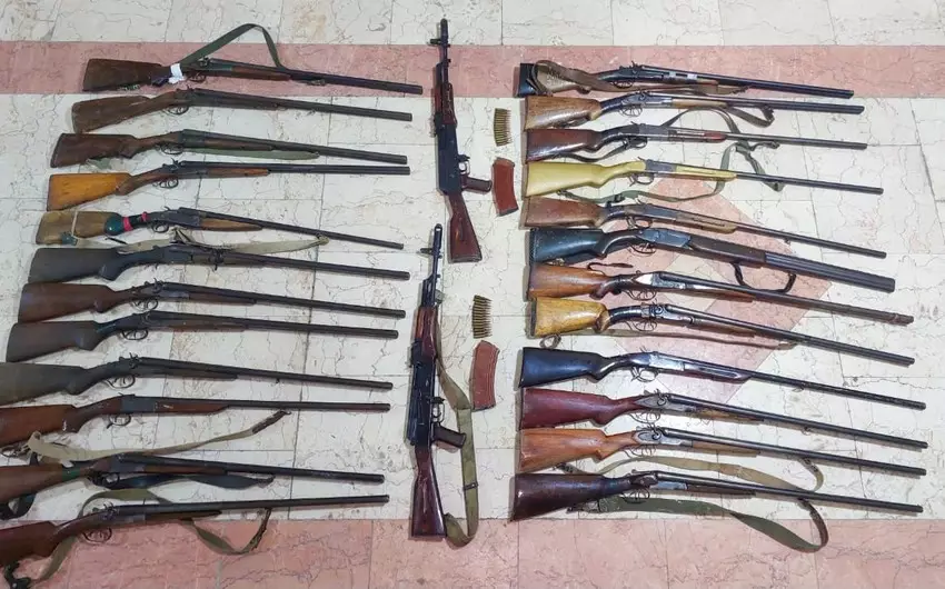 Lənkəranda fabrikin həyətindən silah-sursat tapılıb