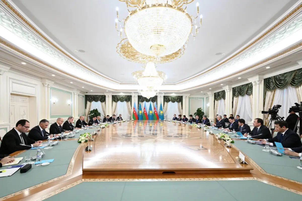 Astanada Azərbaycan-Qazaxıstan Ali Dövlətlərarası Şuranın ikinci iclası keçirilib - FOTO - YENİLƏNİB
