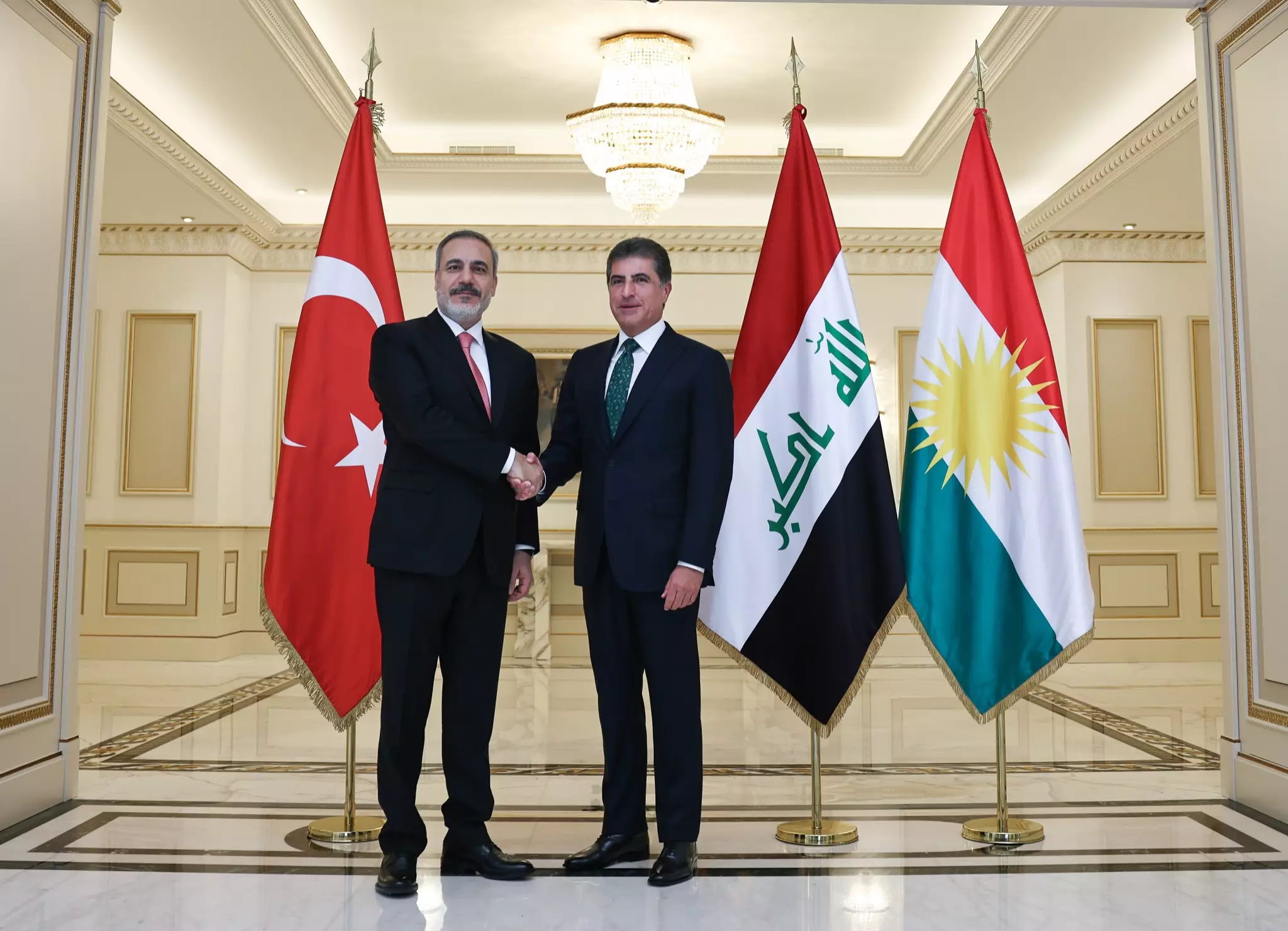 Hakan Fidan Neçirvan Bərzani ilə görüşüb