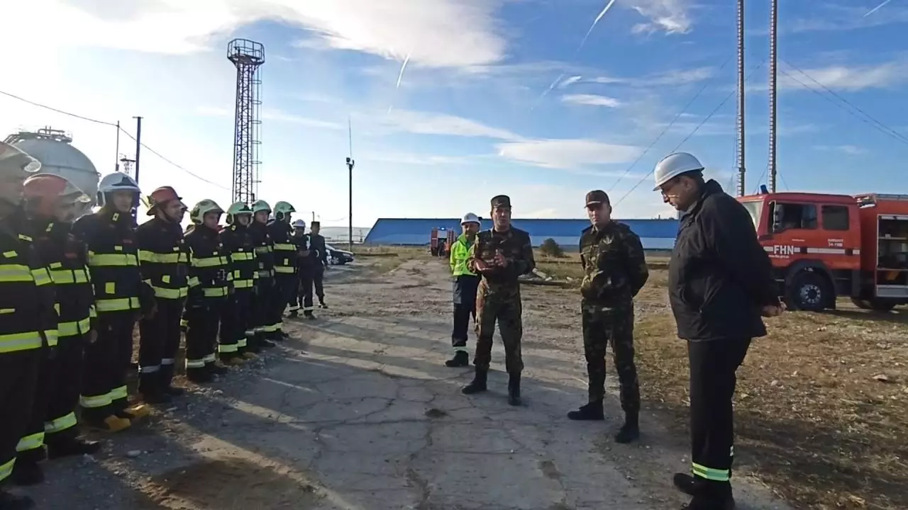 Bakıda yanğın-taktiki təlimi keçirilib