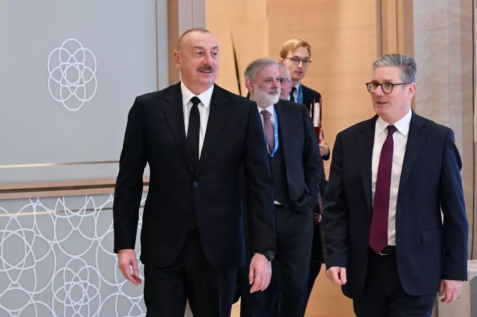 İlham Əliyev Kir Starmer və Edi Rama ilə görüşüb