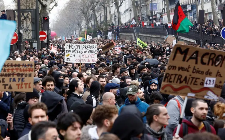 Fransada etiraz aksiyalarında 1 milyondan çox insan iştirak edib