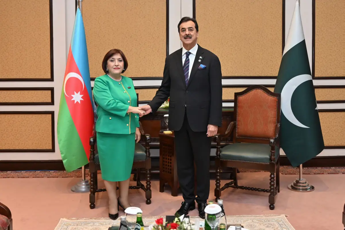 Sahibə Qafarova Pakistan Senatının sədri ilə görüşüb