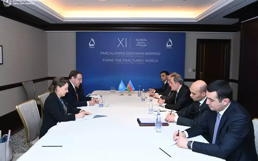 Ceyhun Bayramov BMT İnkişaf Proqramının administratoru Axim Ştayner ilə görüşüb