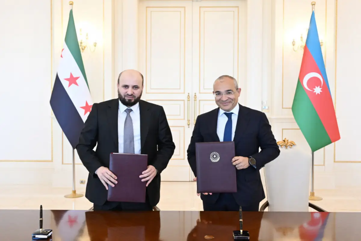 SOCAR ilə Suriya Ərəb Respublikası Hökuməti arasında Anlaşma Memorandumu imzalanıb