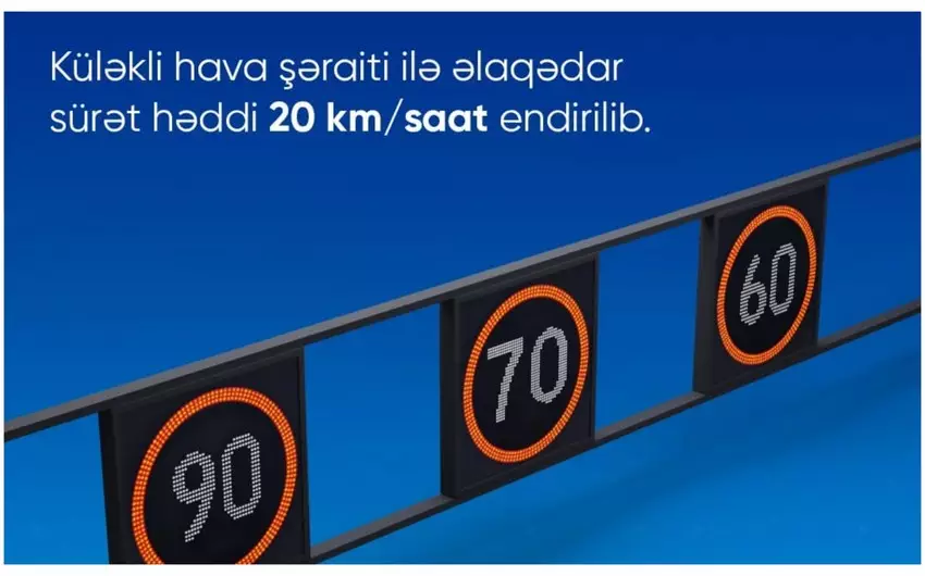 Zığ dairəsi-Hava Limanı yolunda sürət həddi endirilib